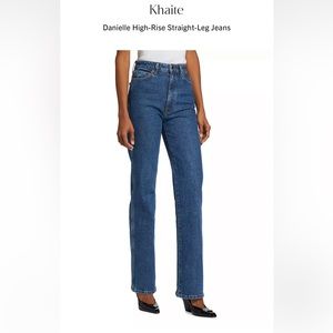 Khaite The Danielle High-Rise Straight-Leg Jeans